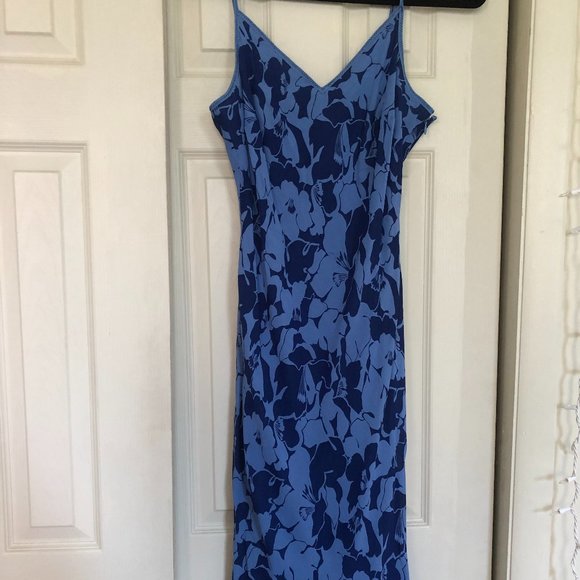 Vintage Hawaiian Floral Midi Dress Large - Picture 1 of 4